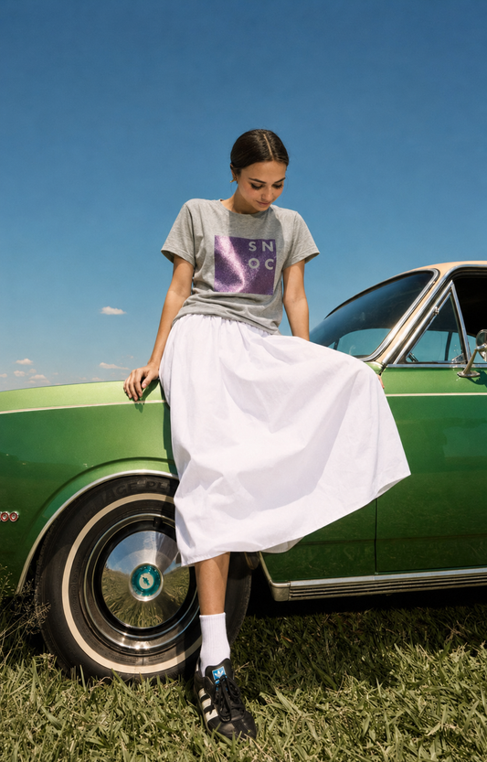 CAMISETA CUADRADO LILAC