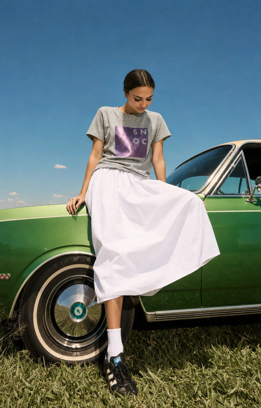 CAMISETA CUADRADO LILAC