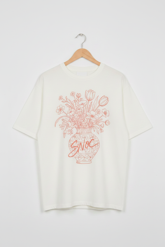 CAMISETA SNOC FLOWERS