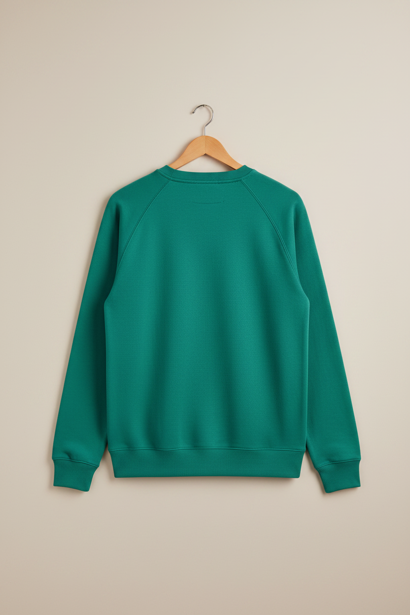 Mockup trasero sudadera SNOC Find Your Wave teal