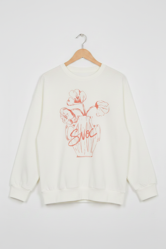 SNOC Floral Crewneck