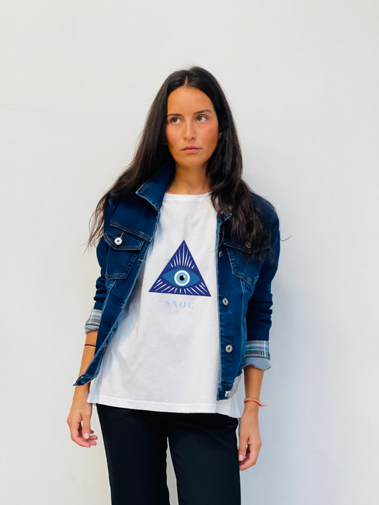 Camisetas logo pulpo SNOC - SNOC CAMISETA SURF GIRL TRIANGULO