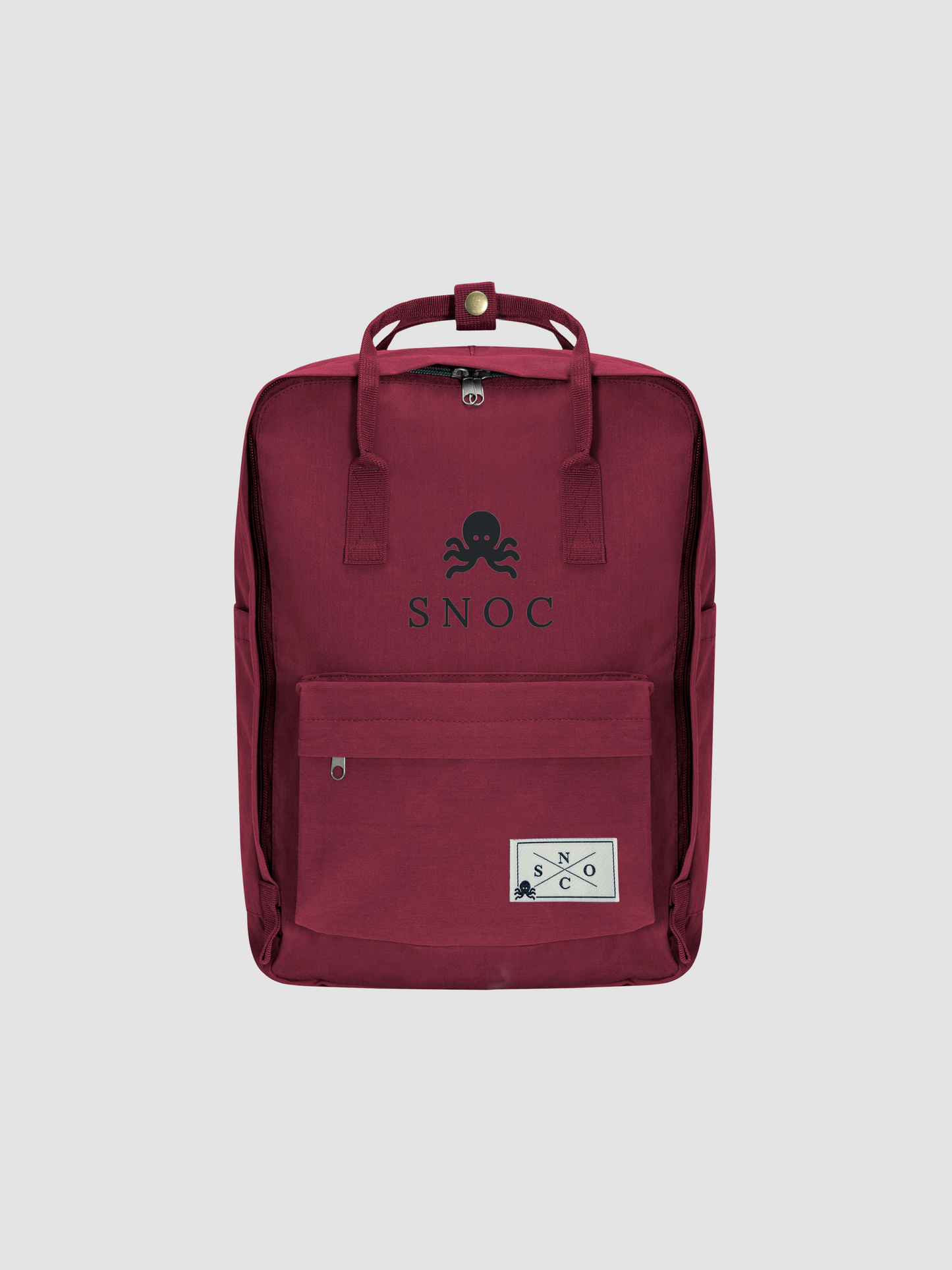 SNOC MOCHILA BURDEOS DARK LOGO