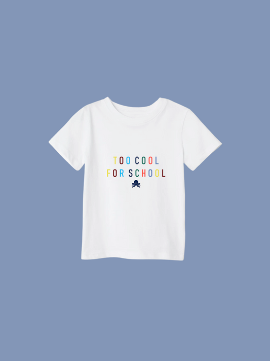 logo pulpo SNOC - CAMISETA TOO COOL FOR SCHOOL