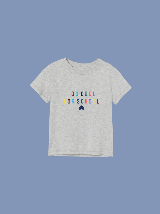 logo pulpo SNOC - CAMISETA TOO COOL FOR SCHOOL