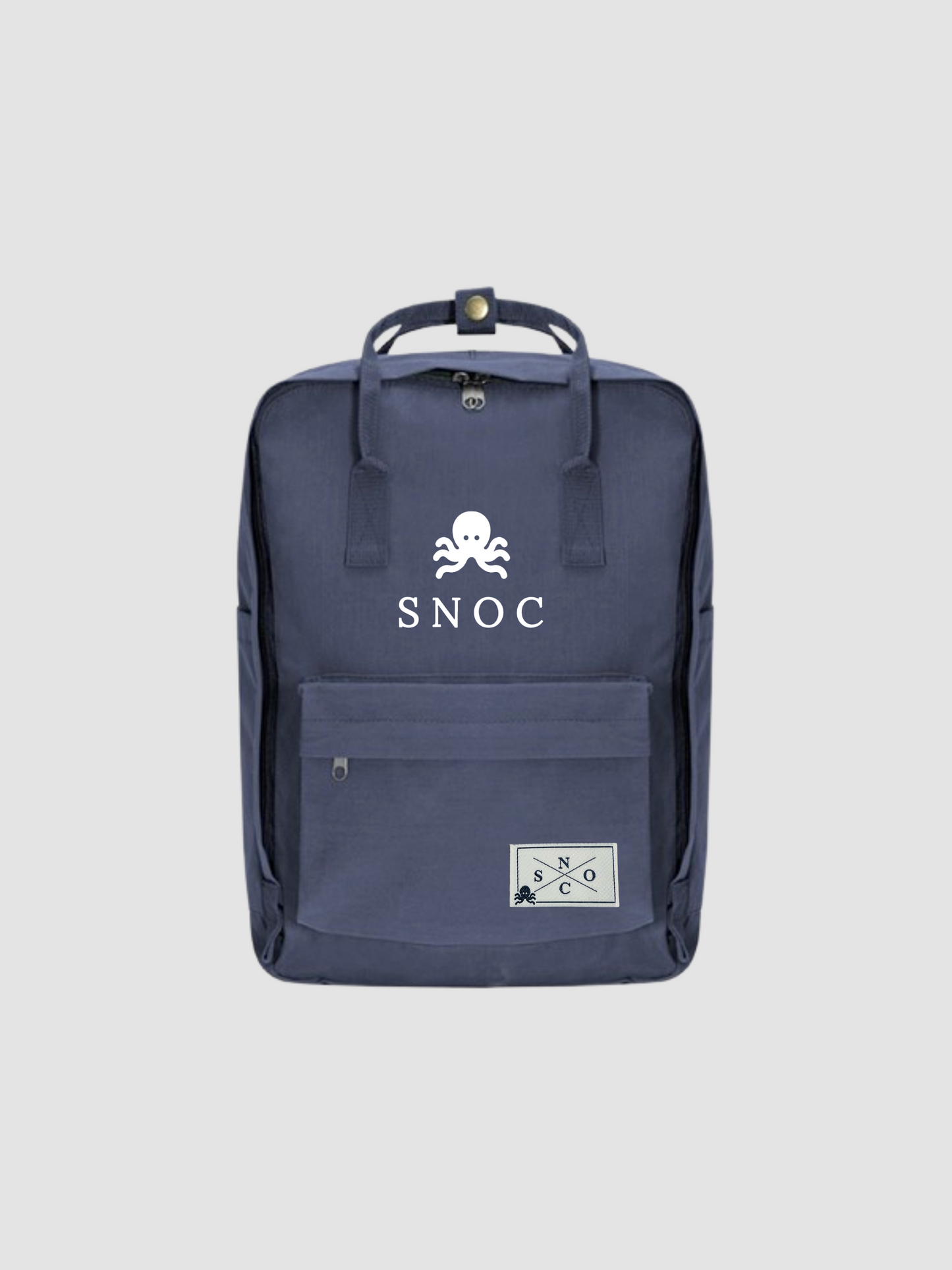 SNOC MOCHILA AZUL WHITE LOGO