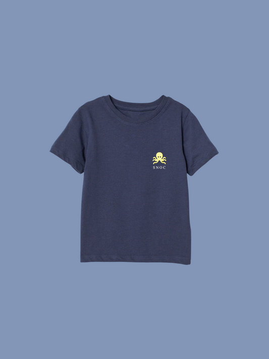 logo pulpo SNOC - CAMISETA YELLOW LITTLE VICHY