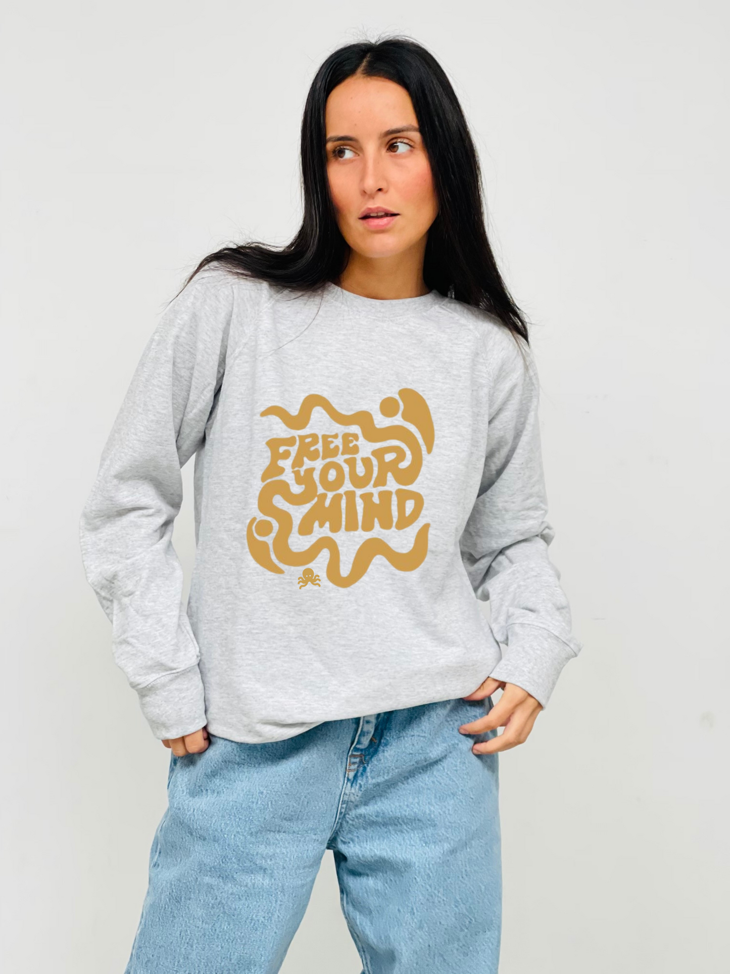Sudaderas logo pulpo SNOC - SNOC SUDADERA FREE YOUR MIND