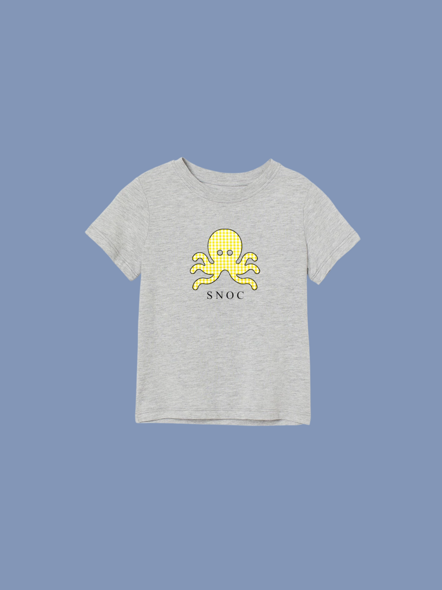 logo pulpo SNOC - CAMISETA YELLOW VICHY
