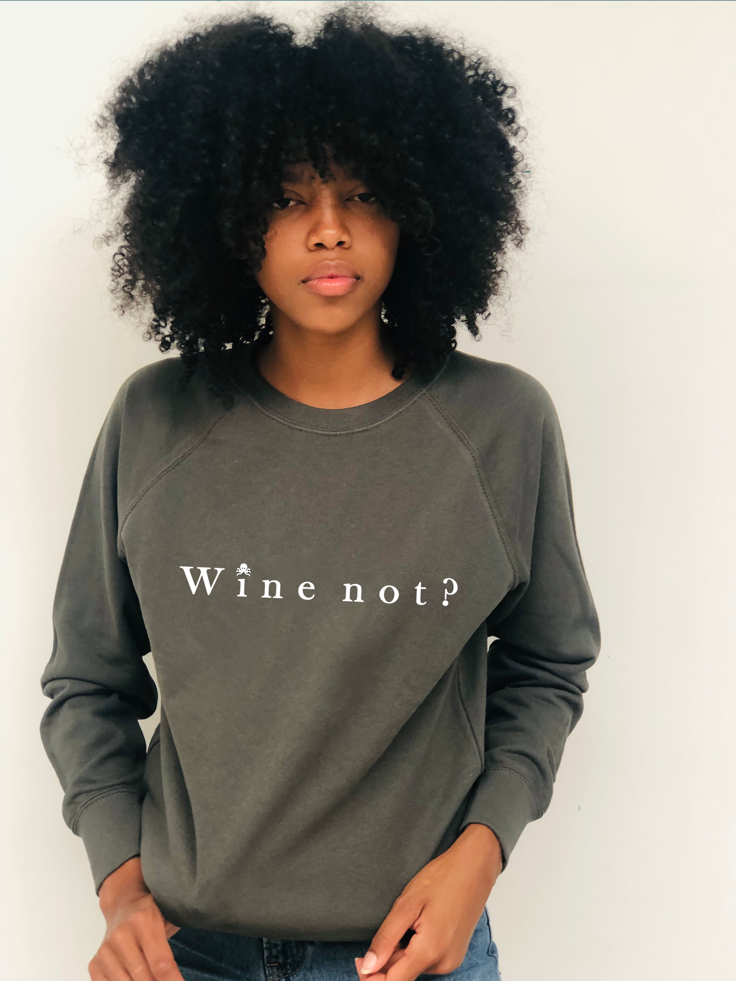 Sudaderas logo pulpo SNOC - SUDADERA WINE NOT WOMAN  