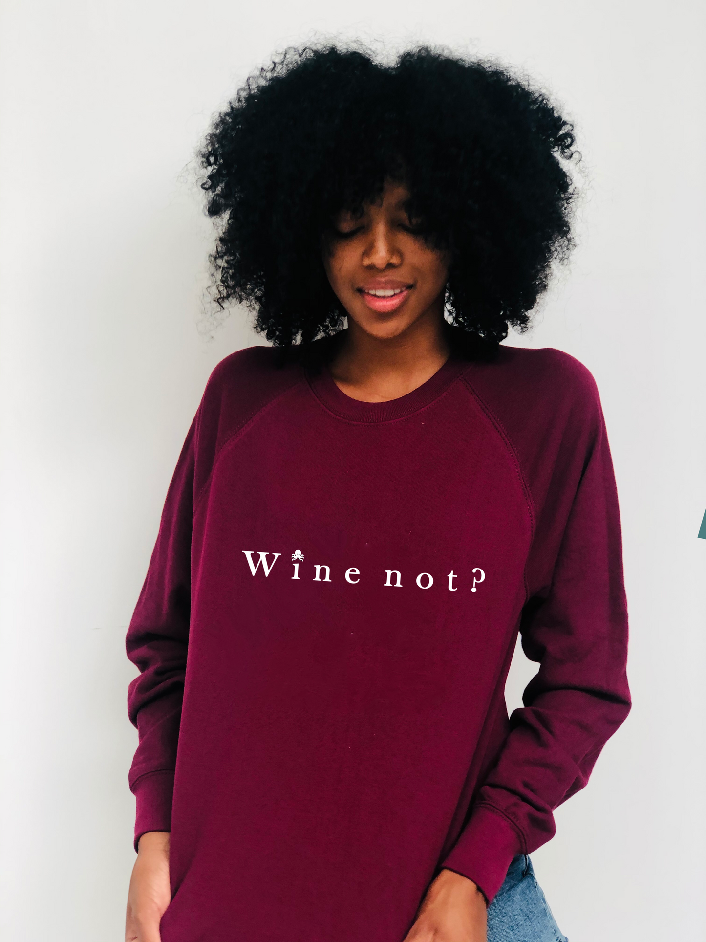 Sudaderas logo pulpo SNOC - SUDADERA WINE NOT WOMAN