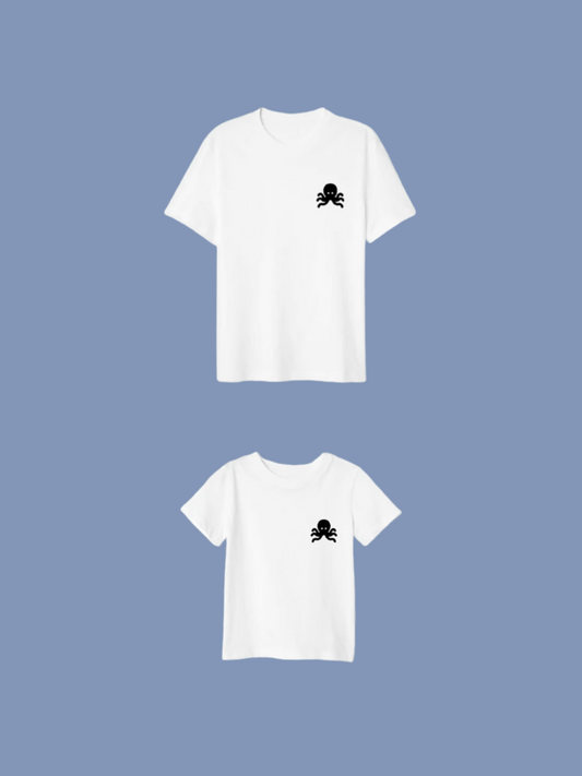 Camisetas logo pulpo SNOC - PACK FATHER AND SON