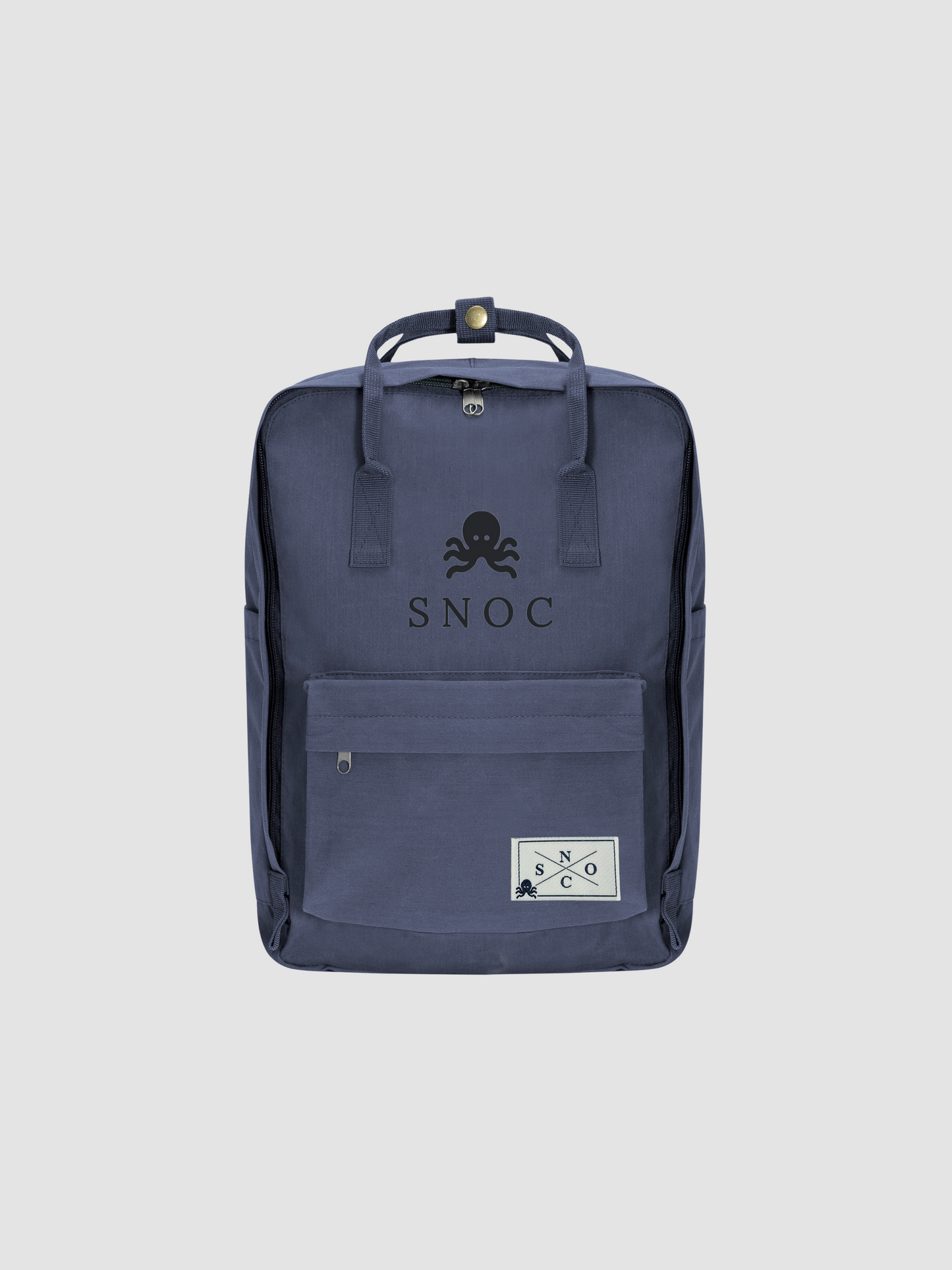 SNOC MOCHILA AZUL DARK LOGO