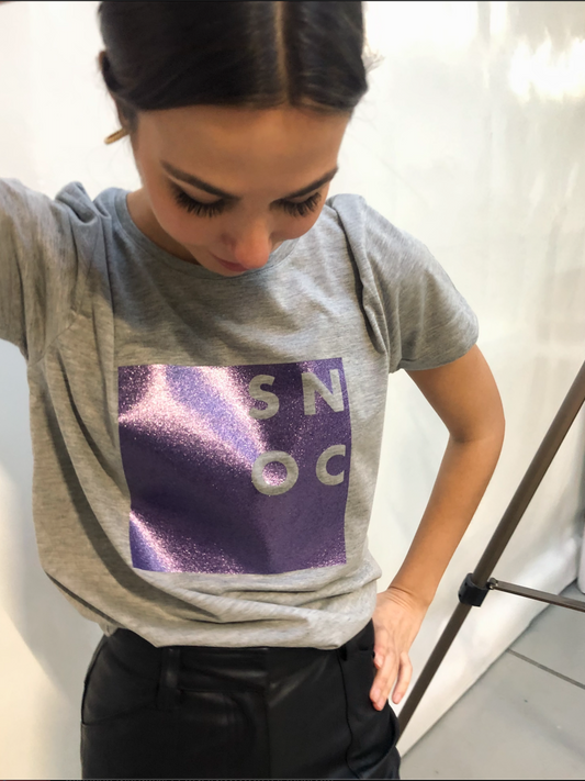 Camisetas logo pulpo SNOC - CAMISETA CUADRADO LILAC