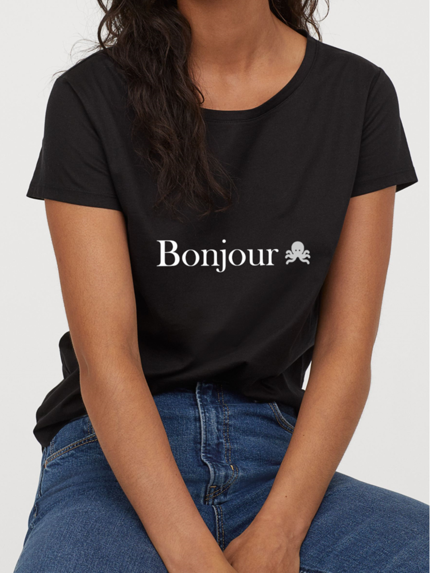 logo pulpo SNOC - CAMISETA BONJOUR