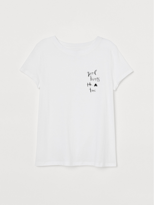 logo pulpo SNOC - CAMISETA GOOD THINGS TAKE TIME
