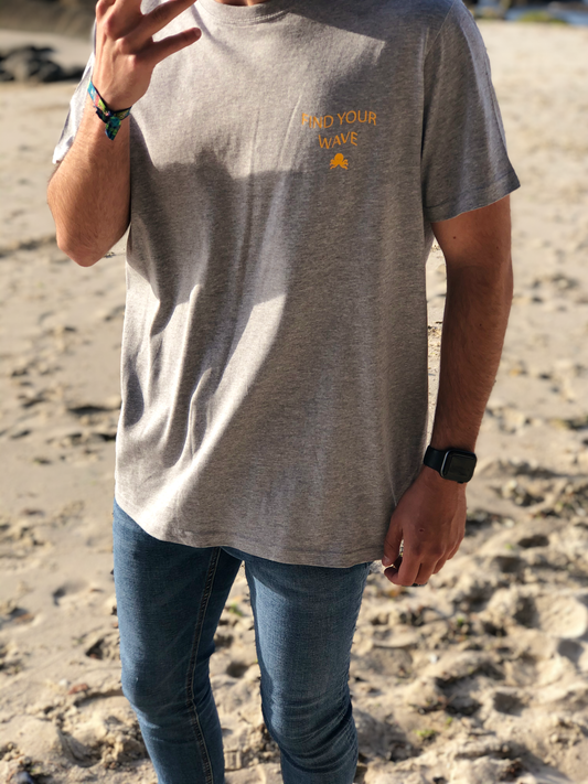 Camisetas logo pulpo SNOC - CAMISETA FIND YOUR WAVE CORAL