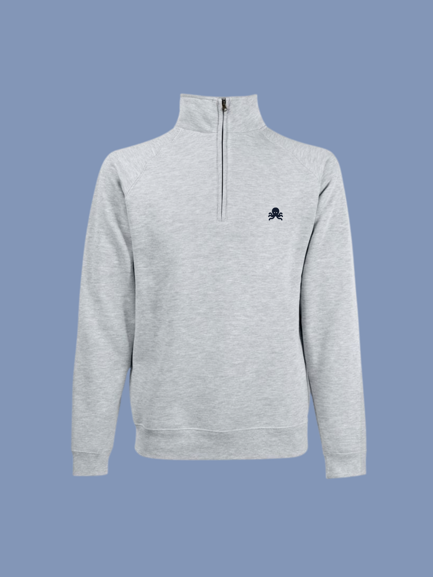 Sudaderas logo pulpo SNOC - SNOC QUARTER ZIP GRAY  