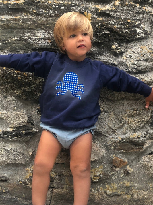 logo pulpo SNOC - SUDADERA VICHY