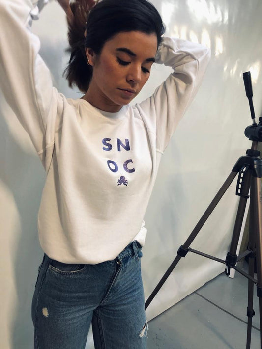 Sudaderas logo pulpo SNOC - SUDADERA LILAC
