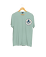 Camiseta de golf Good Shots Bad Lies SNOC aguamarina, vista frontal, fondo transparente