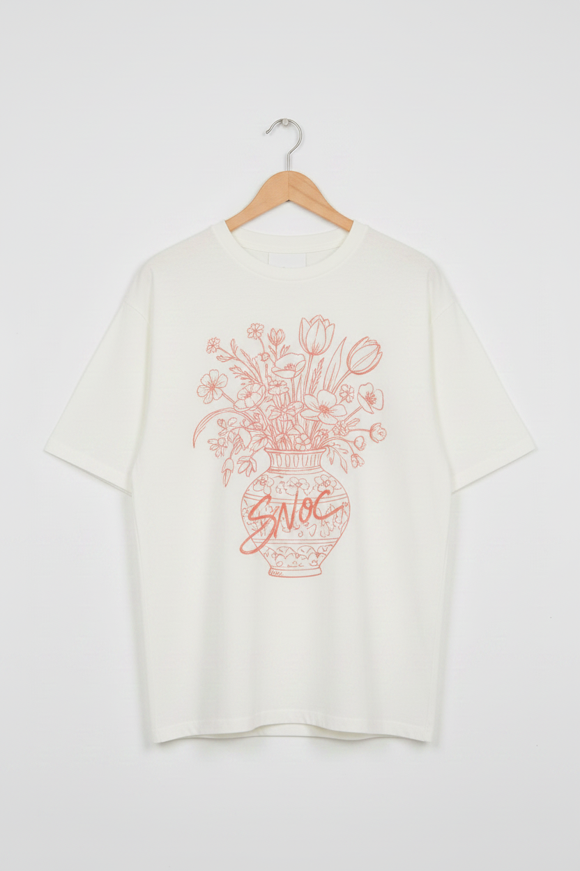 CAMISETA SNOC FLOWERS