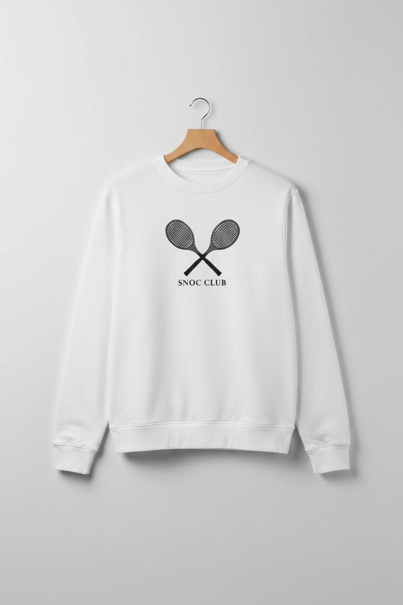 Mockup delantero sudadera SNOC Club blanca