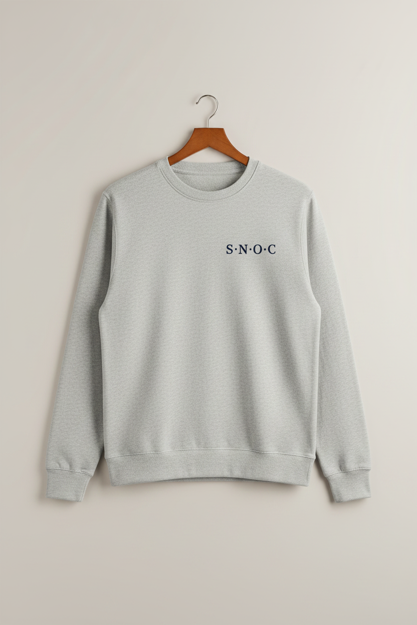 Mockup delantero sudadera SNOC Life is Good con SNOC