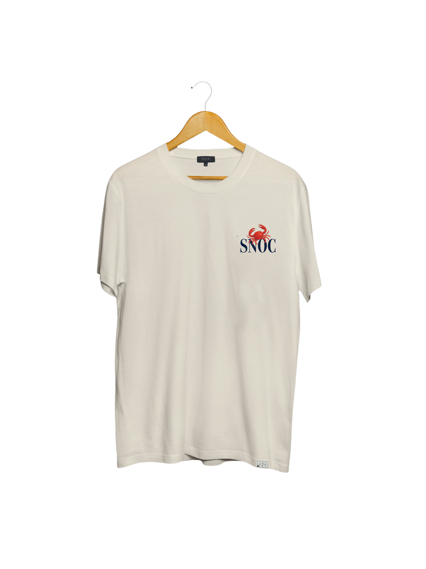 Camiseta Crab and Sea SNOC color arena, vista frontal, fondo transparente