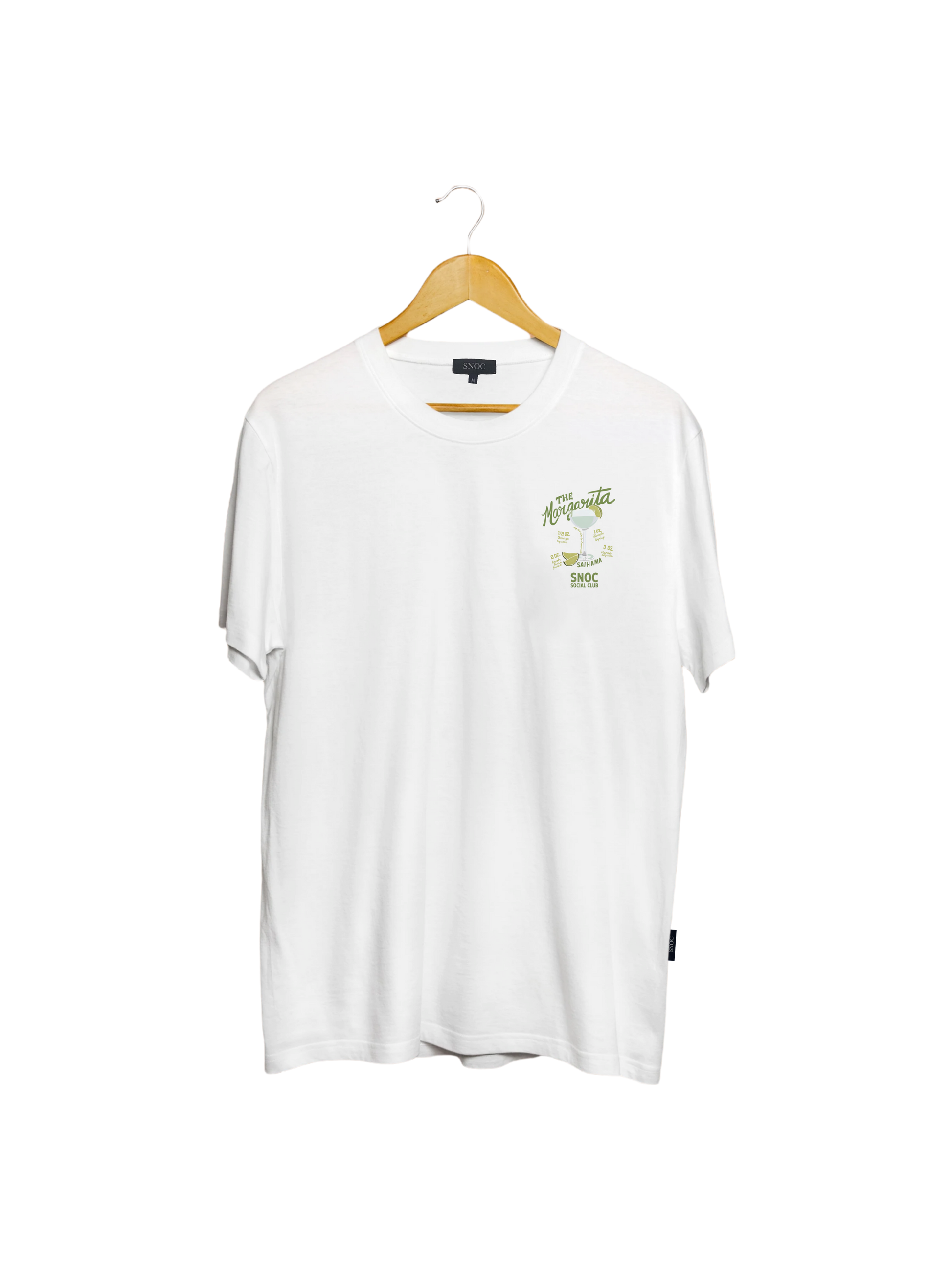 Camiseta Margarita SNOC color Blanco, vista frontal, fondo transparente