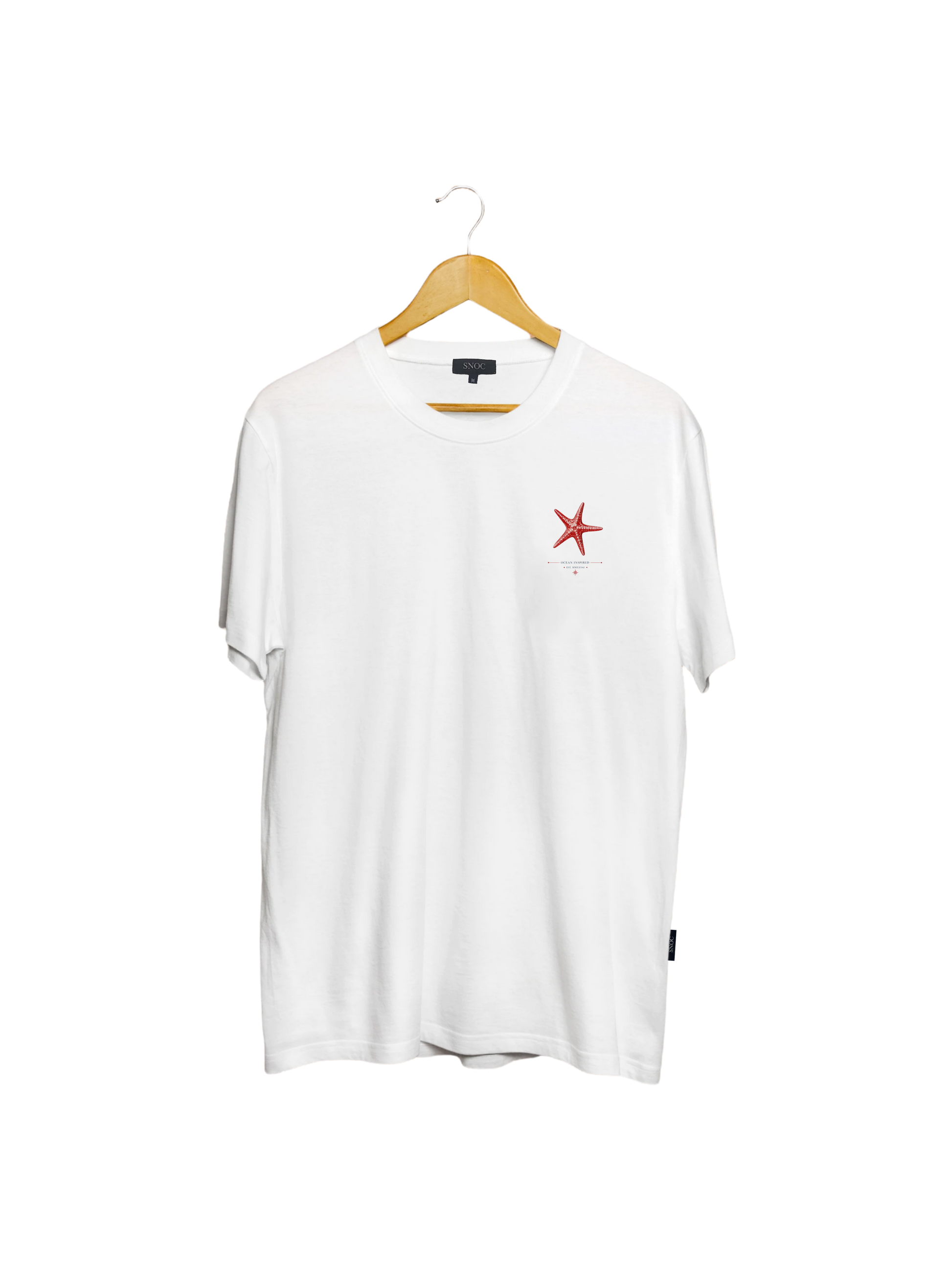 Camiseta SNOC Soul color Blanco, vista frontal, fondo transparente