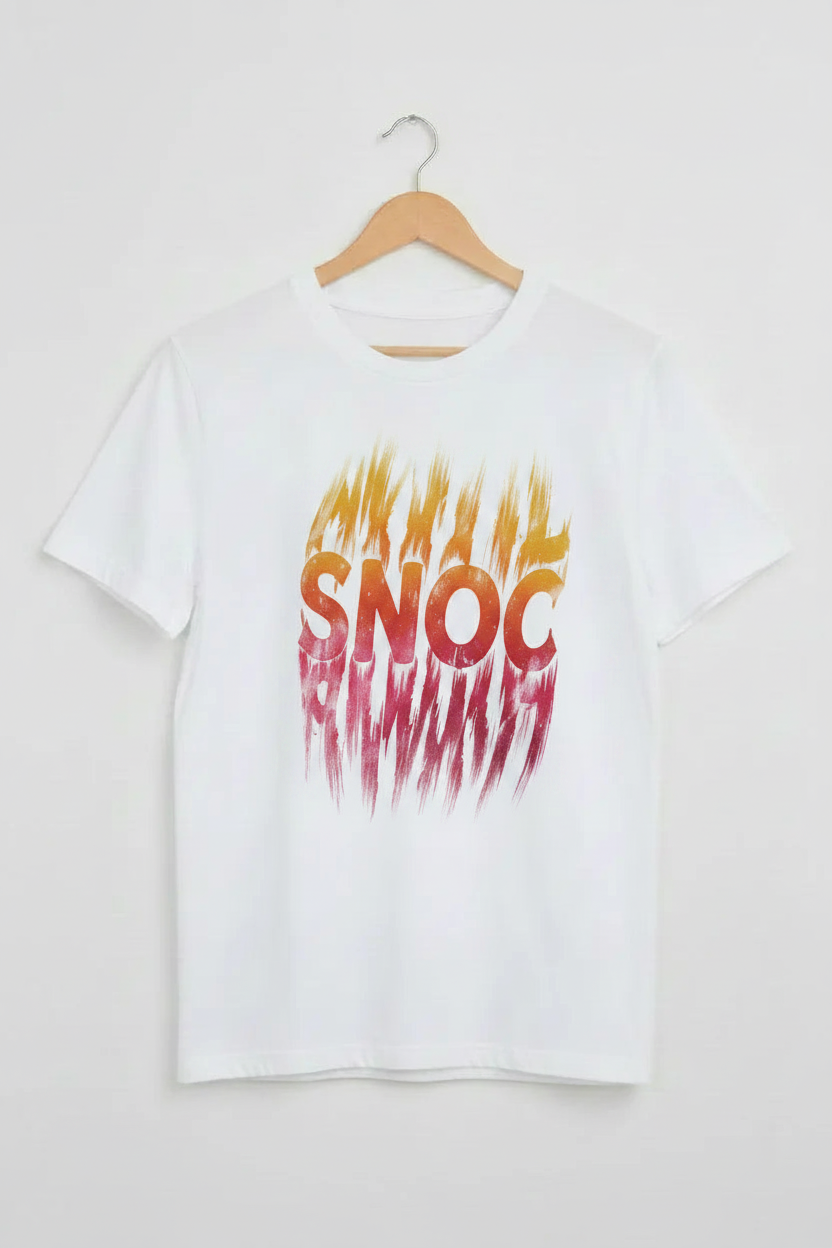 SNOC Flames en camiseta percha