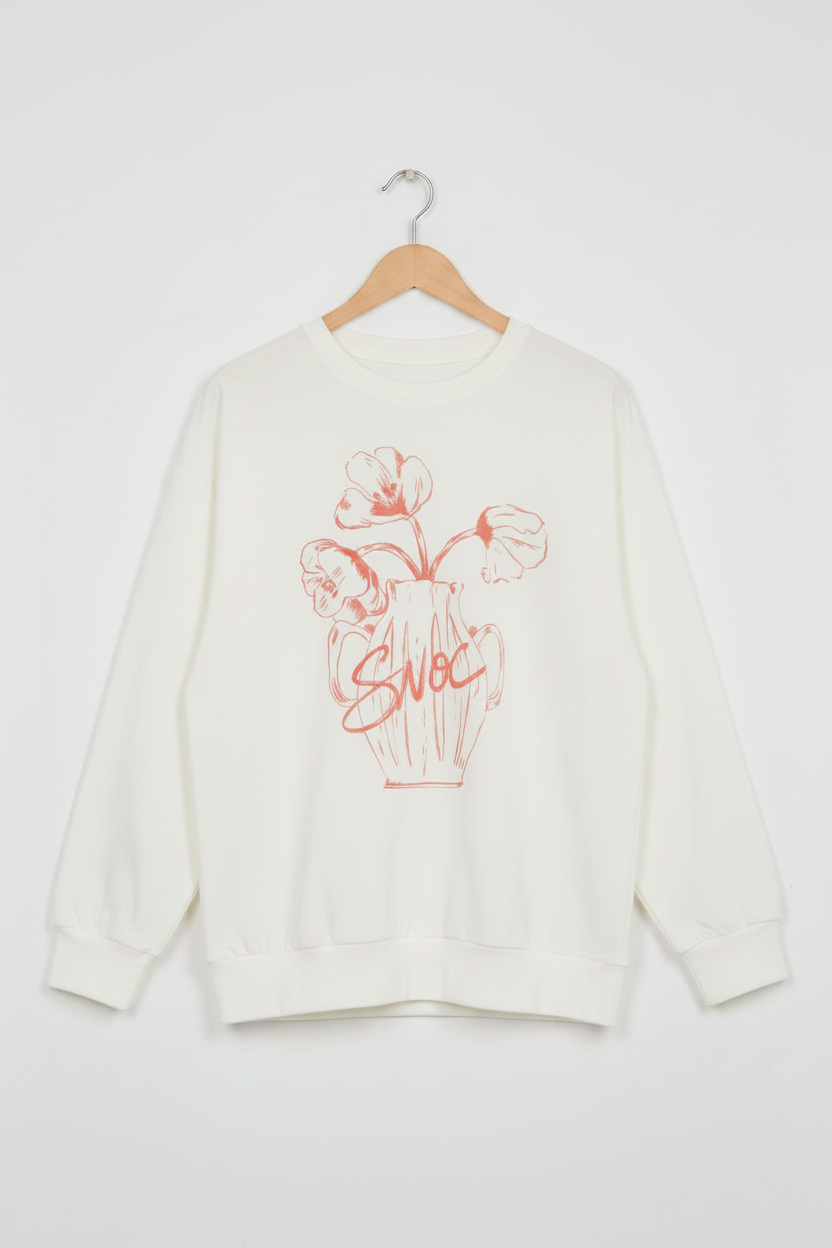 SNOC Floral Crewneck