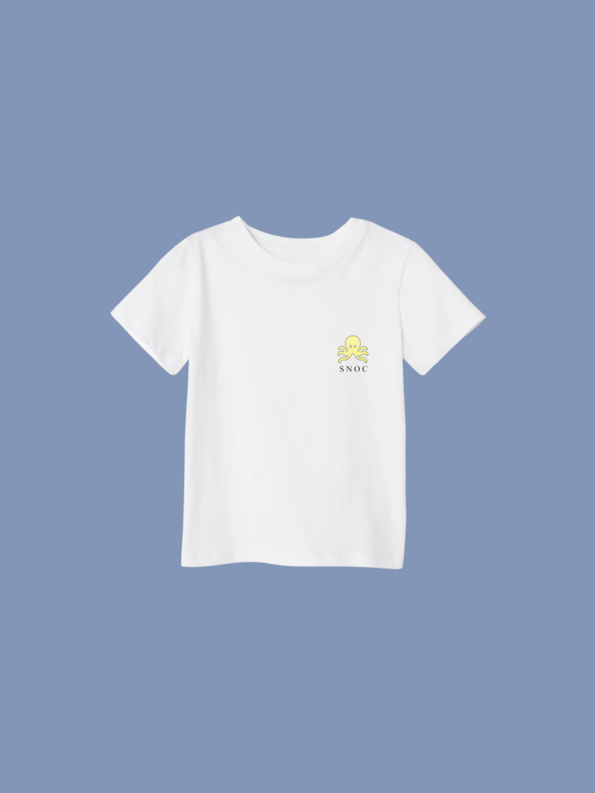  logo pulpo SNOC - CAMISETA YELLOW LITTLE VICHY  