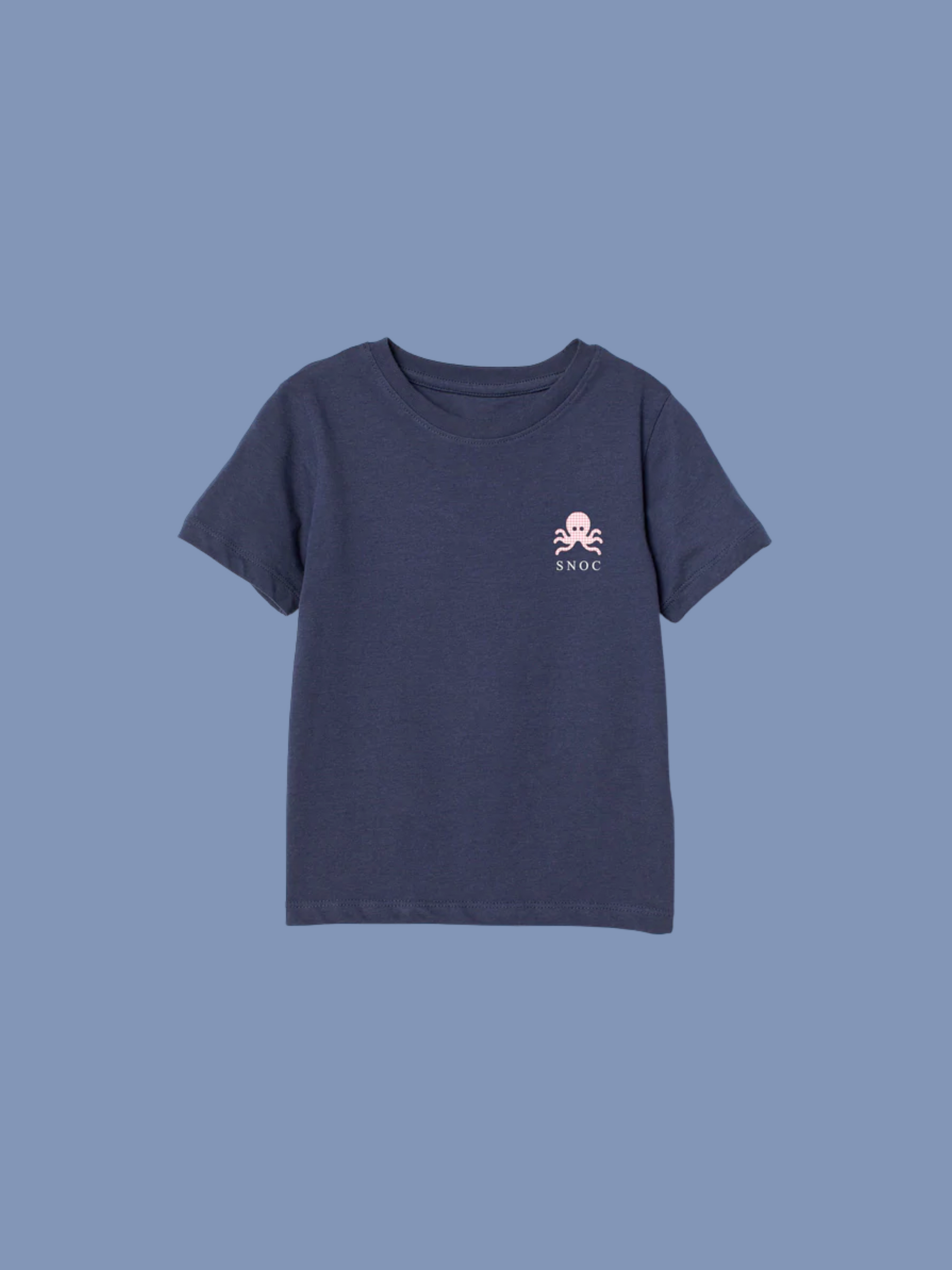  logo pulpo SNOC - CAMISETA PINK LITTLE VICHY  
