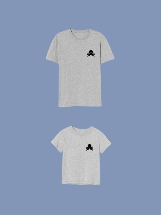 Camisetas logo pulpo SNOC - PACK FATHER AND SON  