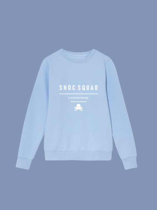 Sudaderas logo pulpo SNOC - SUDADERA SNOC SQUAD CELESTE  