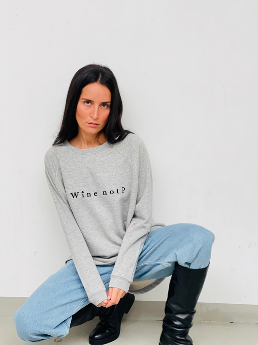 Sudaderas logo pulpo SNOC - SUDADERA WINE NOT WOMAN