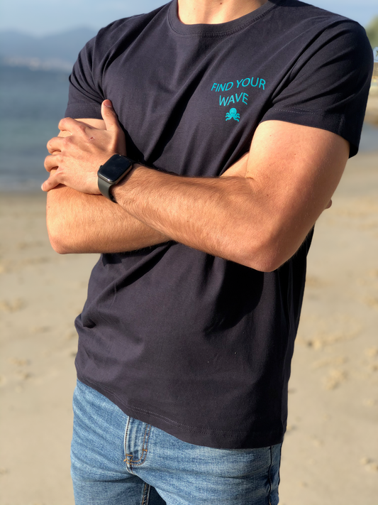 Camisetas logo pulpo SNOC - CAMISETA FIND YOUR WAVE  