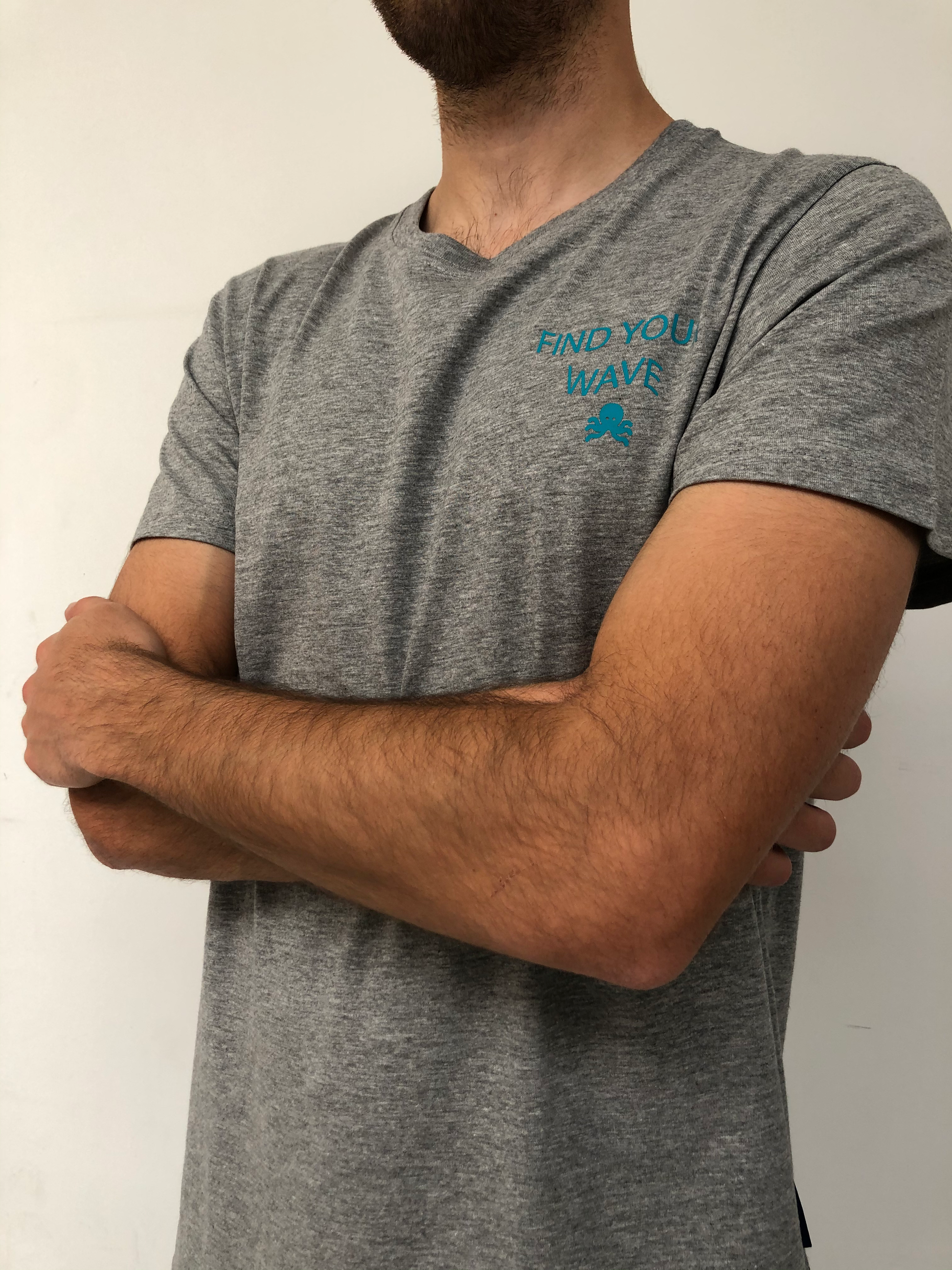 Camisetas logo pulpo SNOC - CAMISETA FIND YOUR WAVE  