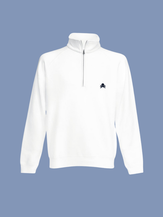 SNOC QUARTER ZIP WHITE