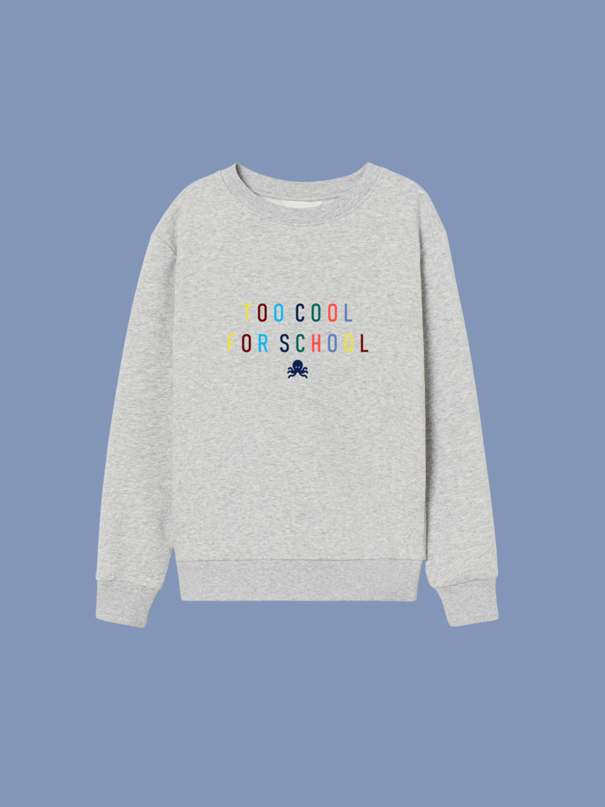  logo pulpo SNOC - SUDADERA TOO COOL FOR SCHOOL  