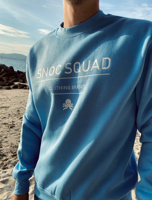 Sudaderas logo pulpo SNOC - SUDADERA SNOC SQUAD CELESTE  