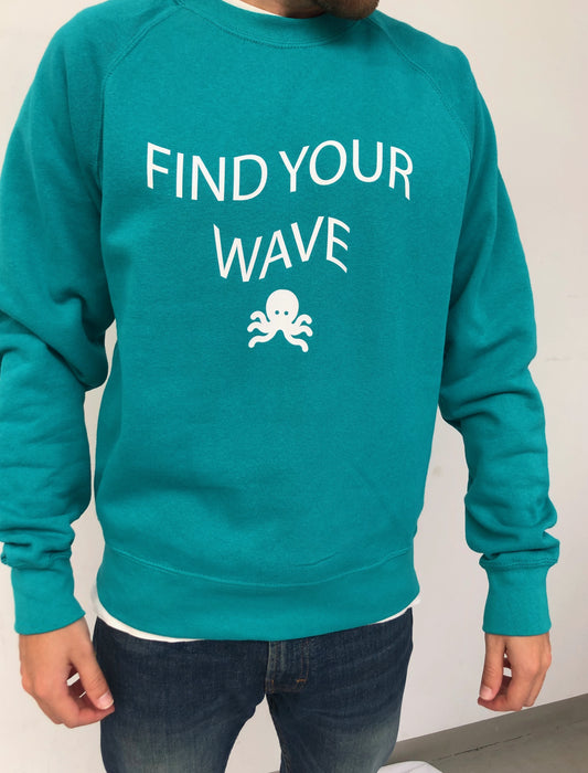 Sudaderas logo pulpo SNOC - SUDADERA FIND YOUR WAVE  